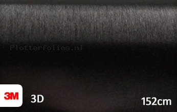 3M 1080 BR212 Brushed Black Metallic plotterfolie