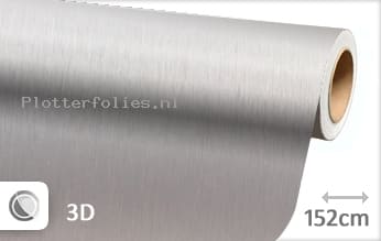 Geborsteld aluminium zilver plotterfolie